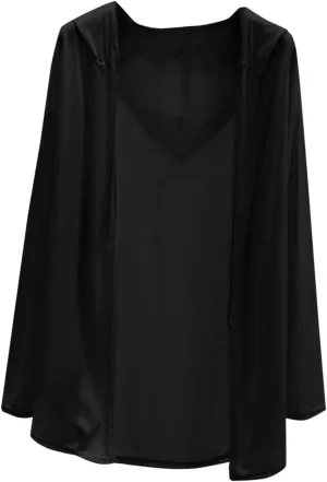 Womens Lightweight Casual Hoodie Cardigans Open Front Cover Ups Long Sleeve Outwear Coat Sun Protection Cover Clothes