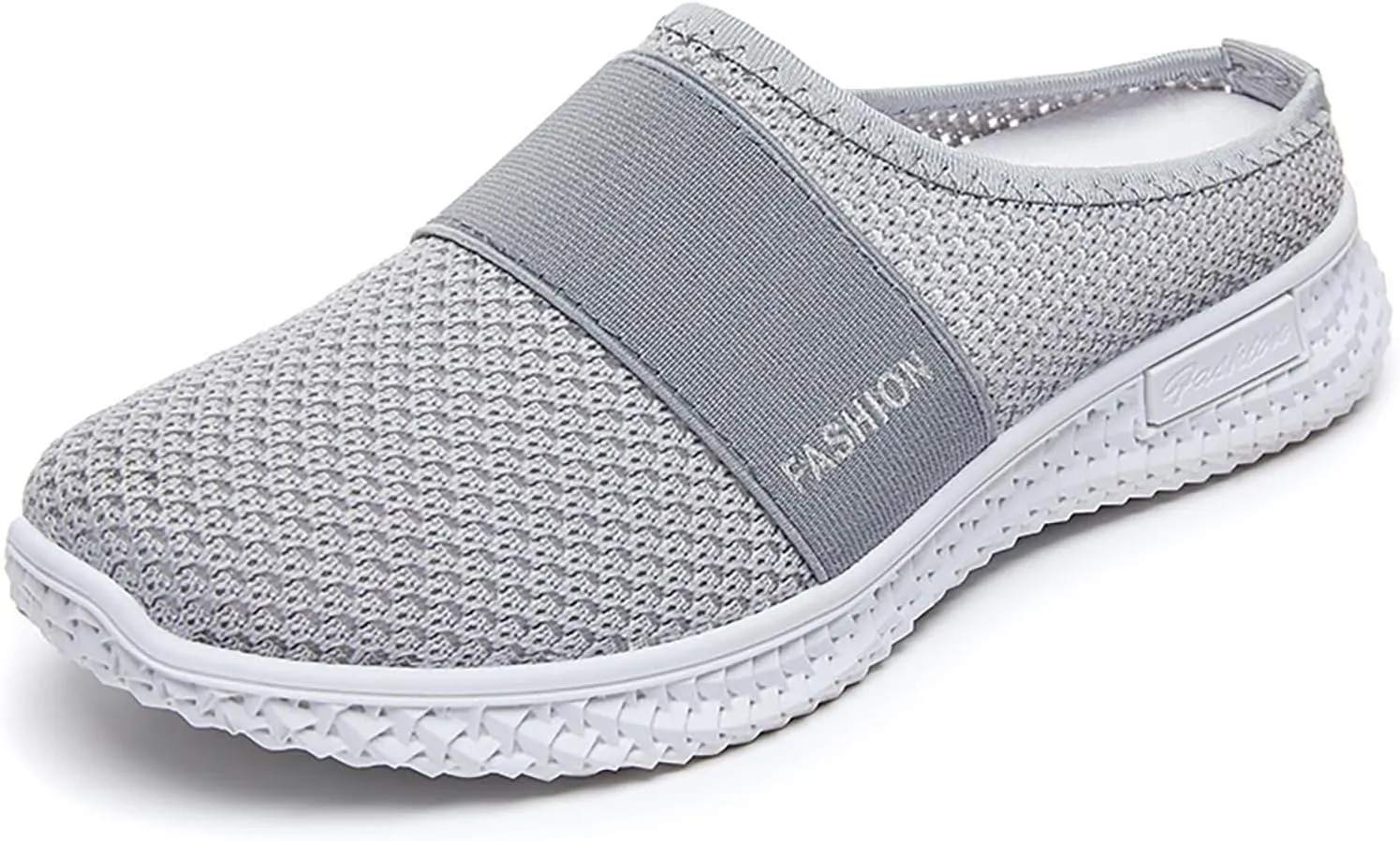 Womens Mesh Mules Slip On Shoes Light Open Back Shoes Comfort Walking Shoes Lightweight Breathable Gardening Clog Water Shoes Casual Slipper Beach Sandals Closed Toe Slides