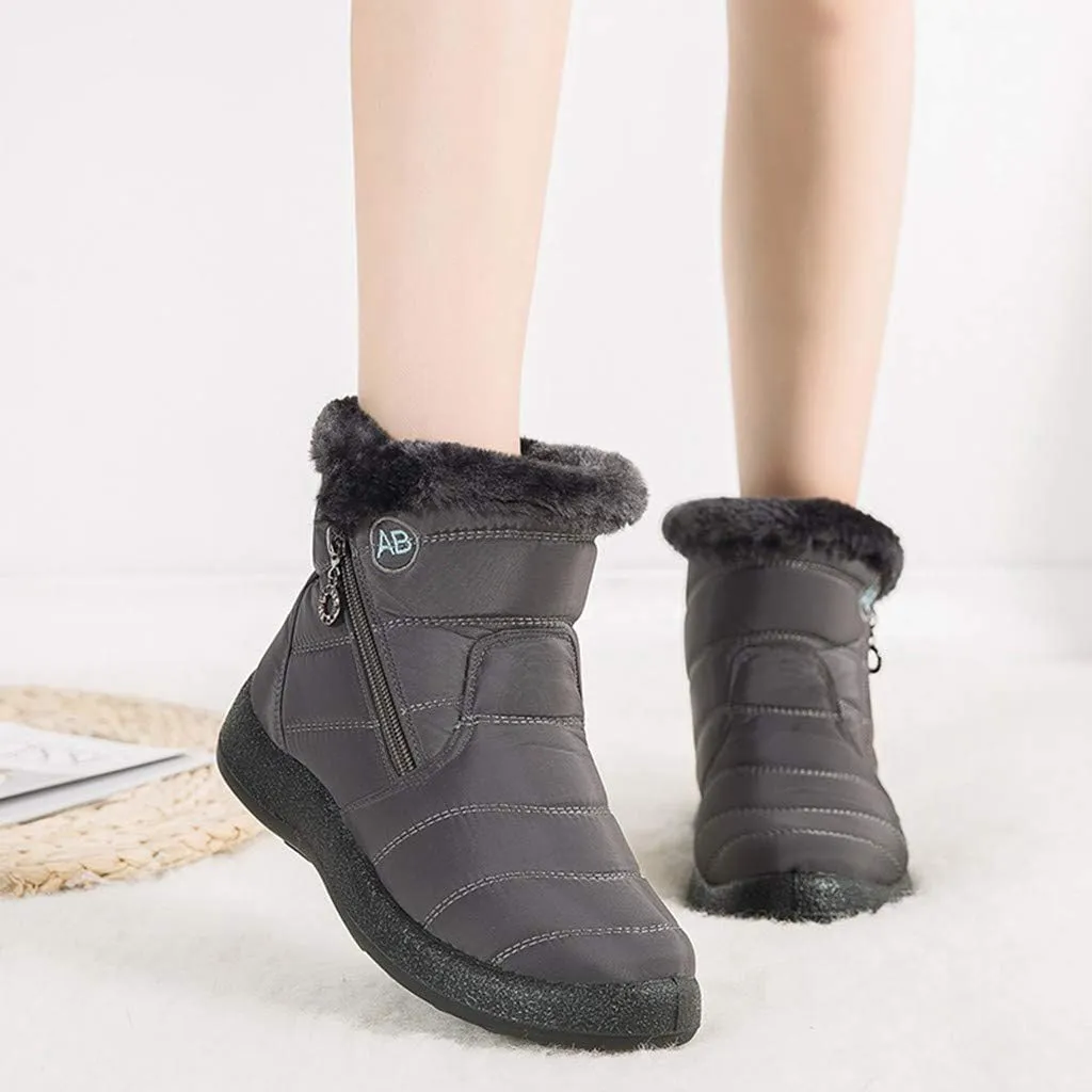 Womens Snow Boots Waterproof Insulated Wide Woman Size 12 Wide Snow Boots Fuzzy Knee High Winter Boots for Women Cute Winter Women Boots Heel Wide Toe Box Women Winter Boot