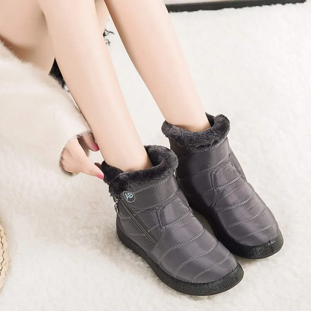Womens Snow Boots Waterproof Insulated Wide Woman Size 12 Wide Snow Boots Fuzzy Knee High Winter Boots for Women Cute Winter Women Boots Heel Wide Toe Box Women Winter Boot