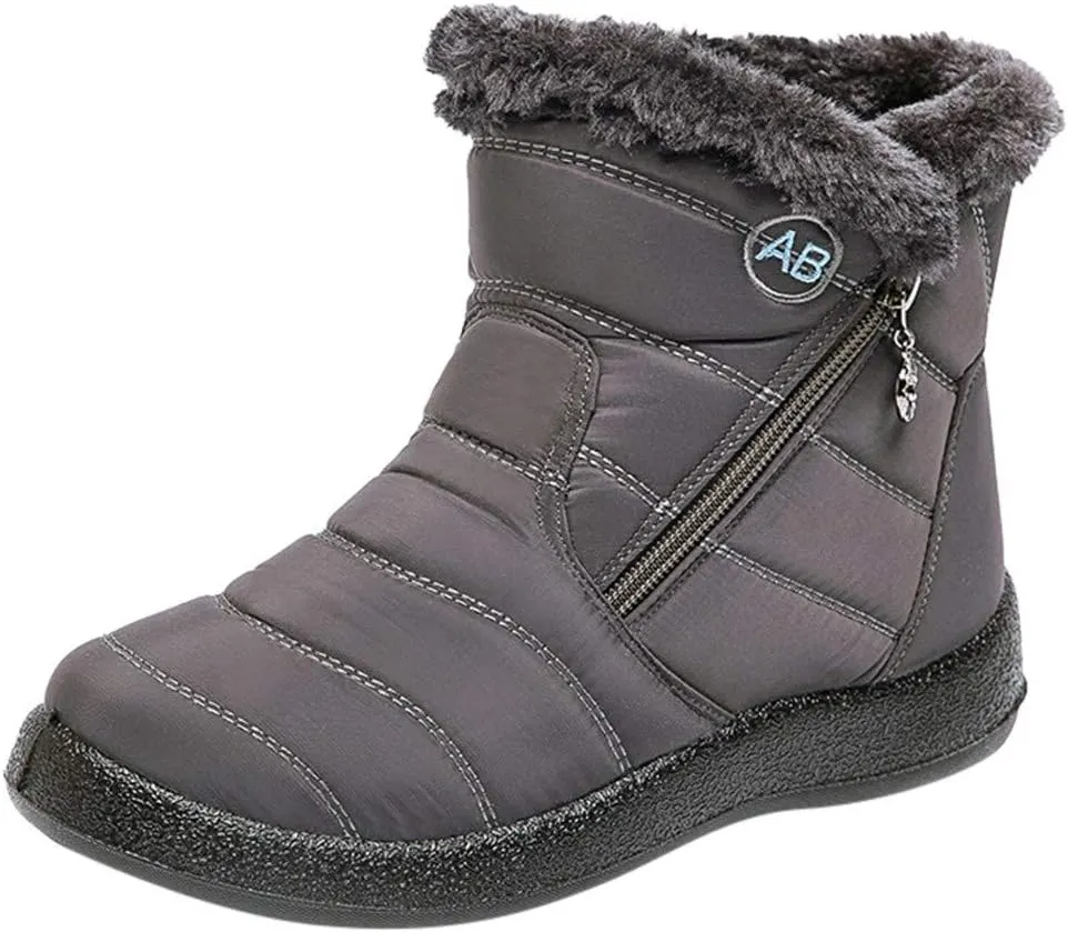 Womens Snow Boots Waterproof Insulated Wide Woman Size 12 Wide Snow Boots Fuzzy Knee High Winter Boots for Women Cute Winter Women Boots Heel Wide Toe Box Women Winter Boot