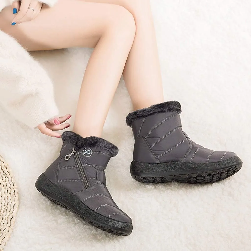 Womens Snow Boots Waterproof Insulated Wide Woman Size 12 Wide Snow Boots Fuzzy Knee High Winter Boots for Women Cute Winter Women Boots Heel Wide Toe Box Women Winter Boot