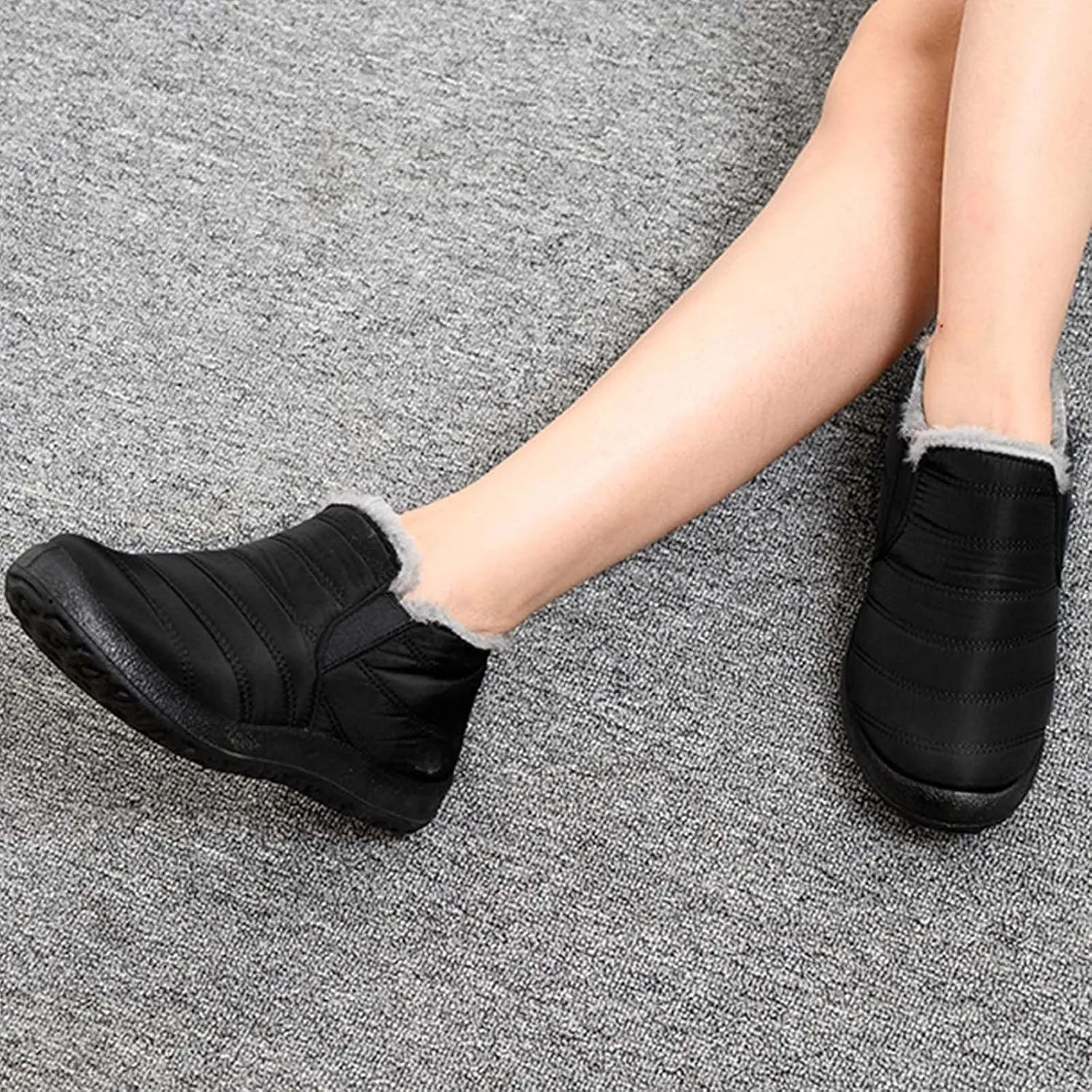 Women's Snowboard Boots Womens Waterproof Slip Resistant Snow Boots Woman Winter Boots with Fur Womens Waterproof Ankle Boots for Walking Botas De Invierno Para Mujer Para El Agua