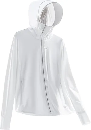 Women's Sun Protective Jacket Full Zip UPF 50  UV Protection Clothing Lightweight Summer Long Sleeve Hoodie Sun Shirts