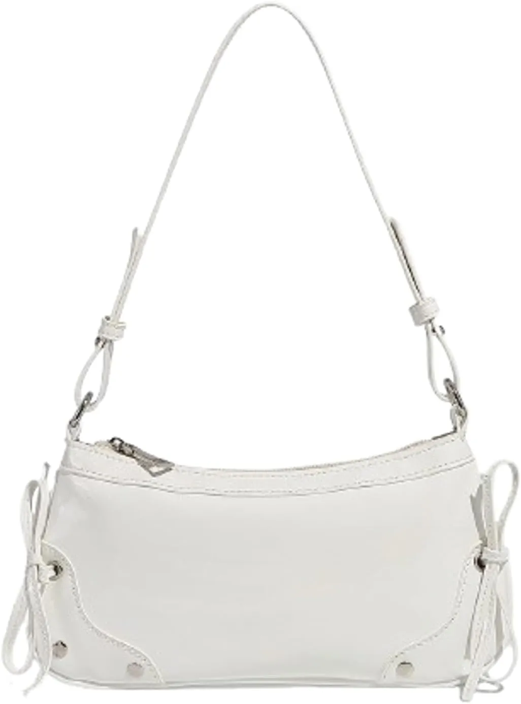 Y2k Crescent Hobo Bags Women 90s Trendy PU Leather Underarm Shoulder Bag Cute Crossbody Phone Purse Retro Tote Handbag