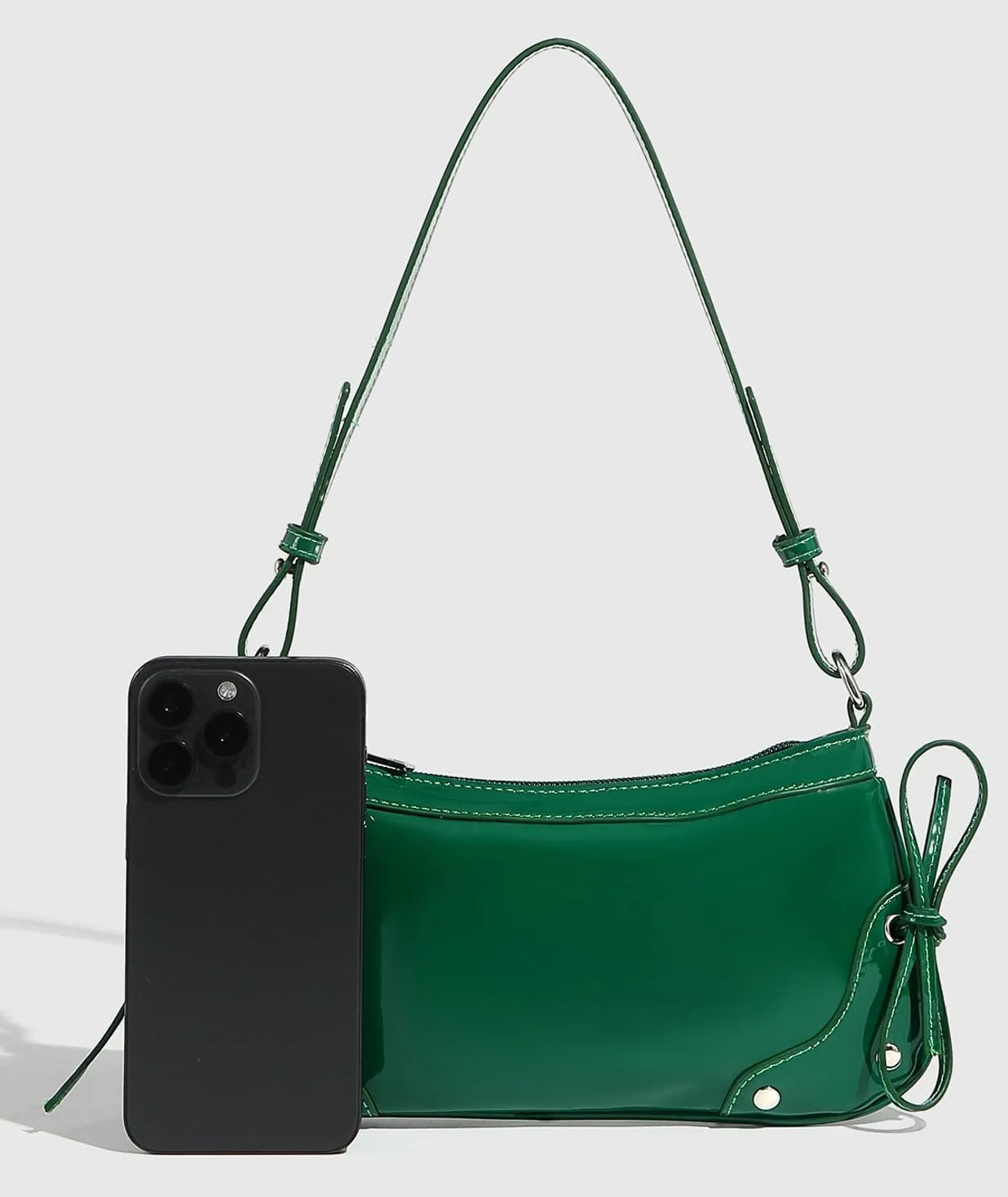 Y2k Crescent Hobo Bags Women 90s Trendy PU Leather Underarm Shoulder Bag Cute Crossbody Phone Purse Retro Tote Handbag