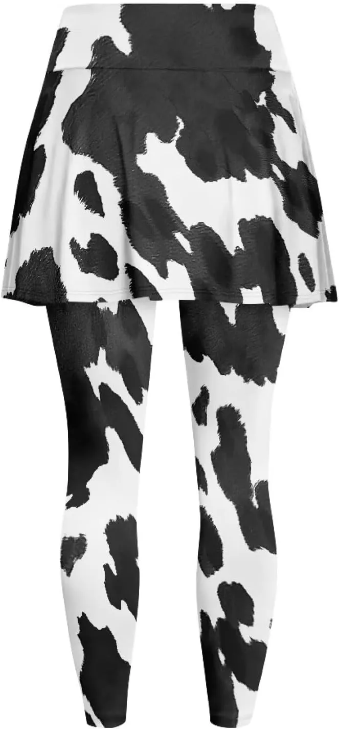 YEXIATODO Women Tennis Skirted Leggings with Pockets Yoga Leggings with Skirts Tennis Pickleball Clothing XS-3XL