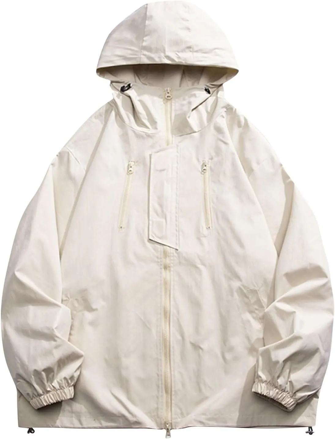 Ymosrh Men's Rain Jackets Waterproof Jackets with Hood Raincoat Lightweight Windbreaker Outdoors Suits Jacket, M-5XL