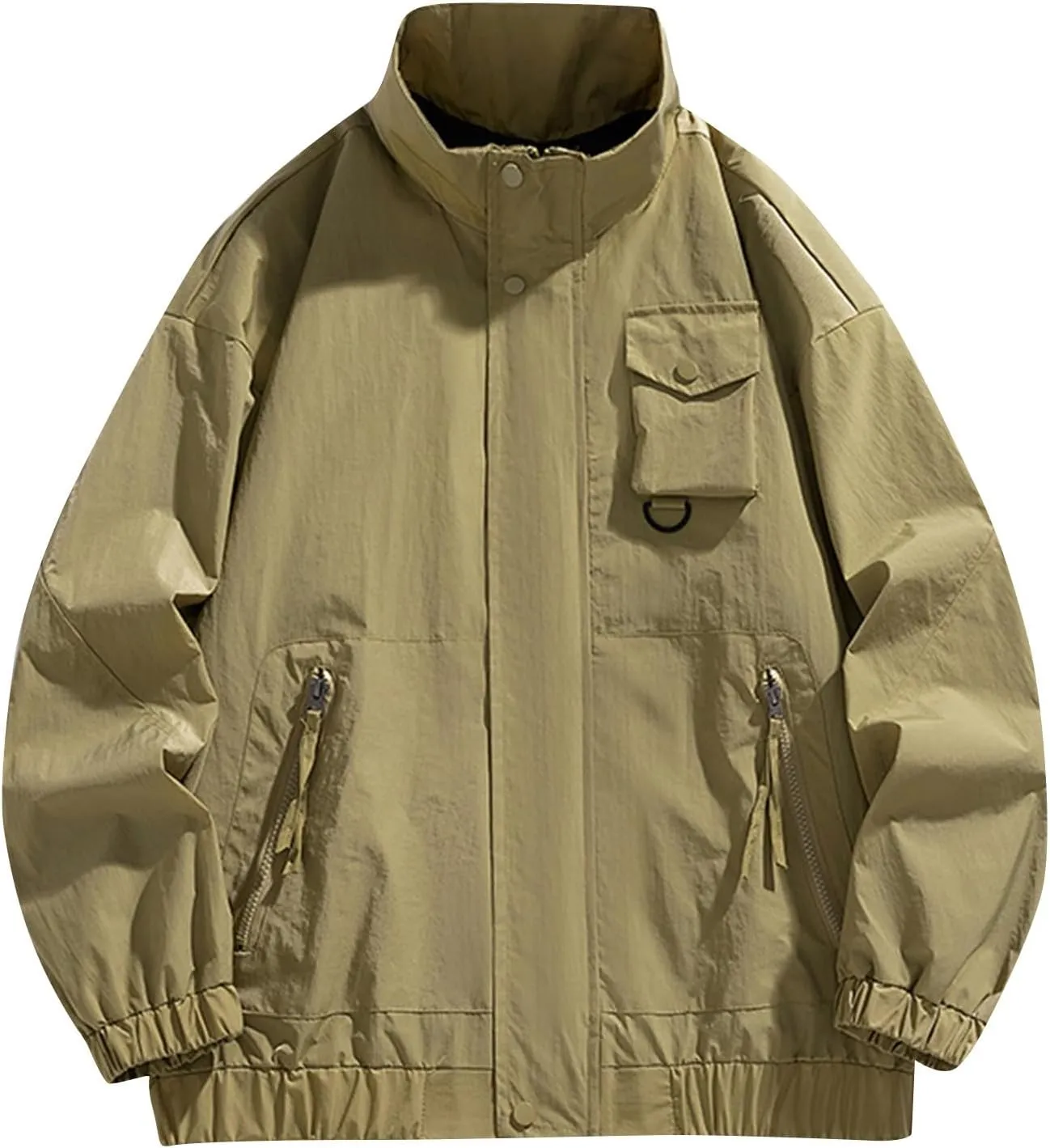 Ymosrh Men's Rain Jackets Waterproof Jackets with Hood Raincoat Lightweight Windbreaker Outdoors Suits Jacket, M-5XL