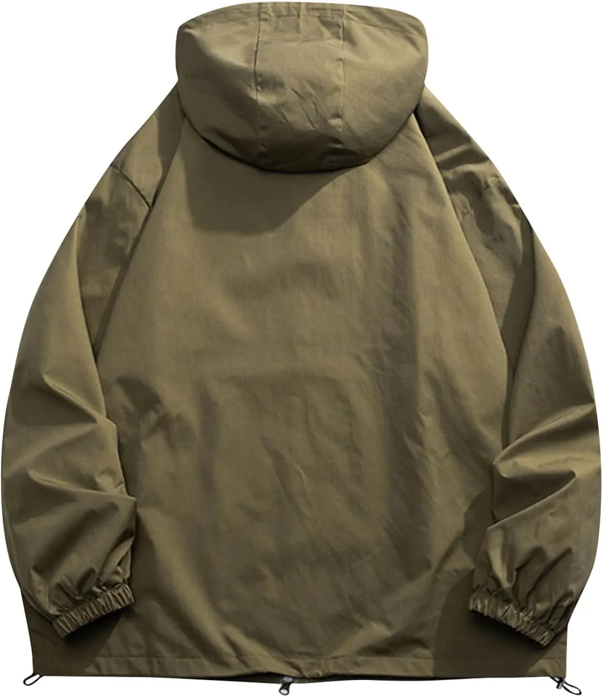 Ymosrh Men's Rain Jackets Waterproof Jackets with Hood Raincoat Lightweight Windbreaker Outdoors Suits Jacket, M-5XL