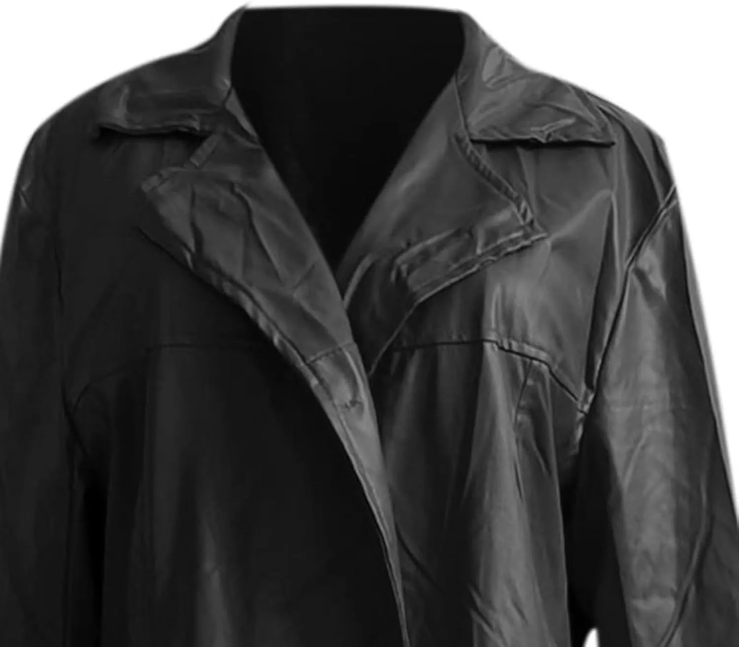 Zeiyignr Mens Vintage Classic WW2 Officer Military Uniform Leather Long Trench Coat Steampunk Goth Overcoat Motorcycle Jakcet