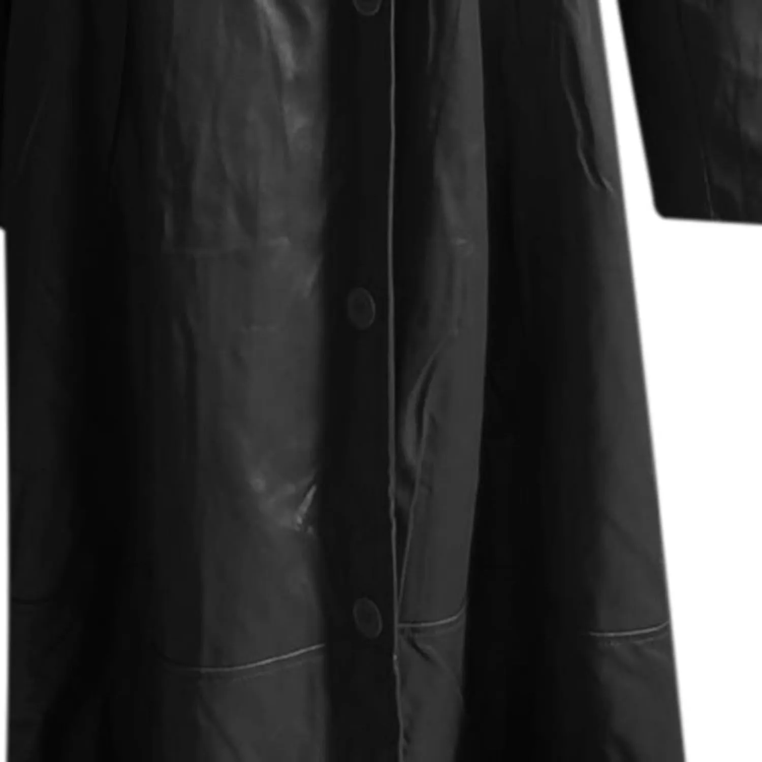 Zeiyignr Mens Vintage Classic WW2 Officer Military Uniform Leather Long Trench Coat Steampunk Goth Overcoat Motorcycle Jakcet